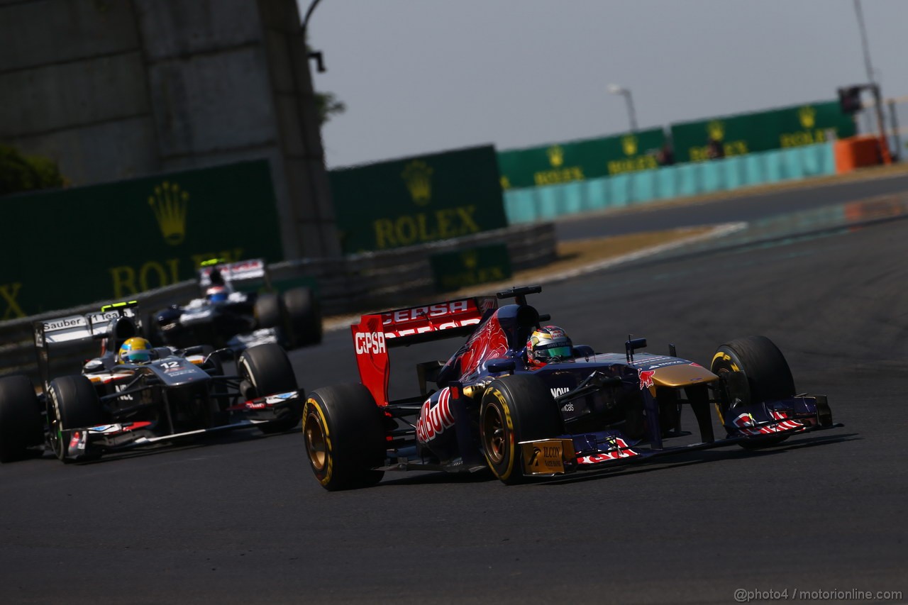 GP UNGHERIA, 28.07.2013- Gara, Jean-Eric Vergne (FRA) Scuderia Toro Rosso STR8