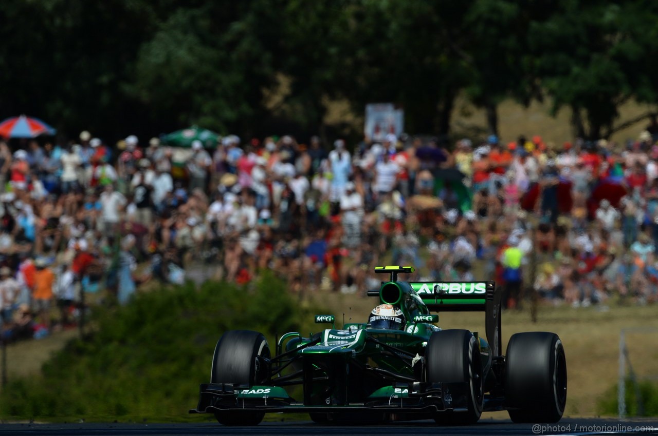 GP UNGHERIA, 28.07.2013- Gara, Giedo Van der Garde (NED), Caterham F1 Team CT03