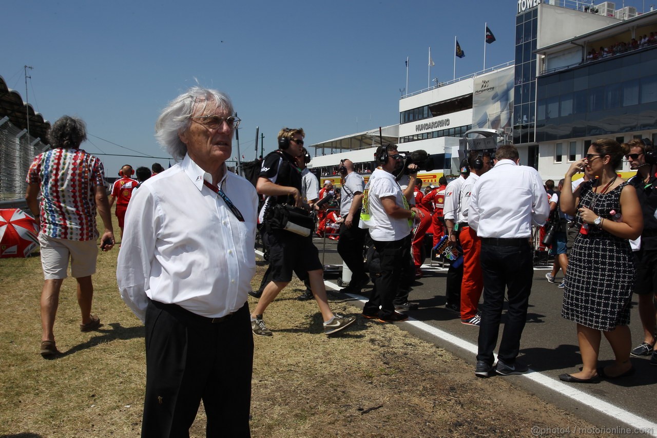 GP UNGHERIA, 28.07.2013- Gara, Bernie Ecclestone (GBR), President e CEO of Formula One Management