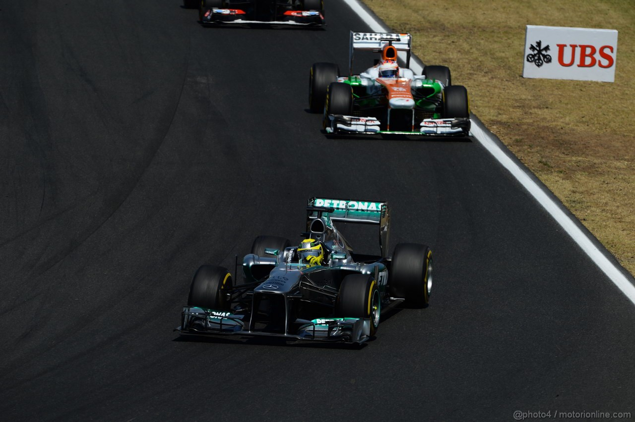 GP UNGHERIA, 28.07.2013- Gara, Nico Rosberg (GER) Mercedes AMG F1 W04