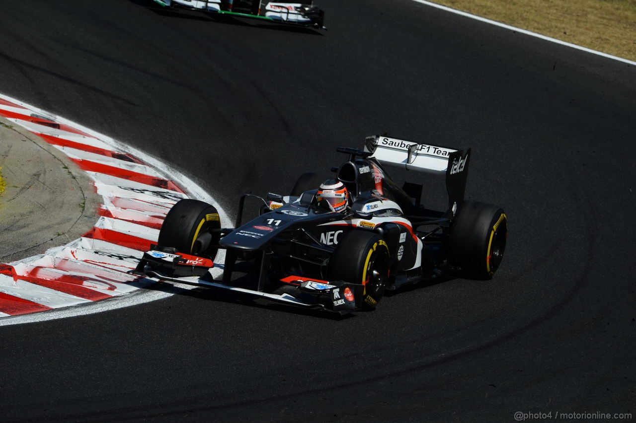 GP UNGHERIA, 28.07.2013- Gara, Nico Hulkenberg (GER) Sauber F1 Team C32