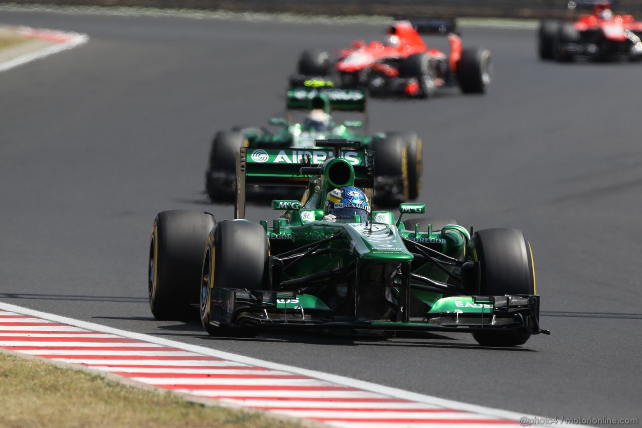 GP UNGHERIA, 28.07.2013- Gara, Charles Pic (FRA) Caterham F1 Team CT03