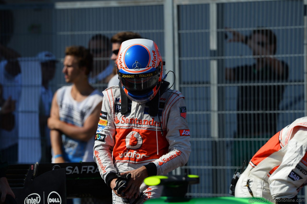 GP UNGHERIA, 28.07.2013- Gara, Jenson Button (GBR) McLaren Mercedes MP4-28