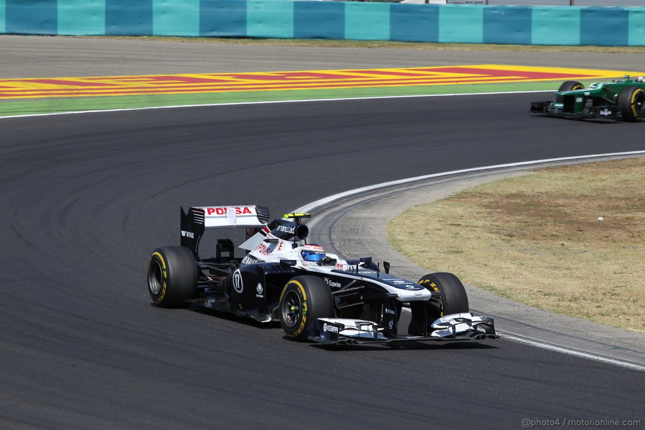 GP UNGHERIA, 28.07.2013- Gara, Valtteri Bottas (FIN), Williams F1 Team FW35