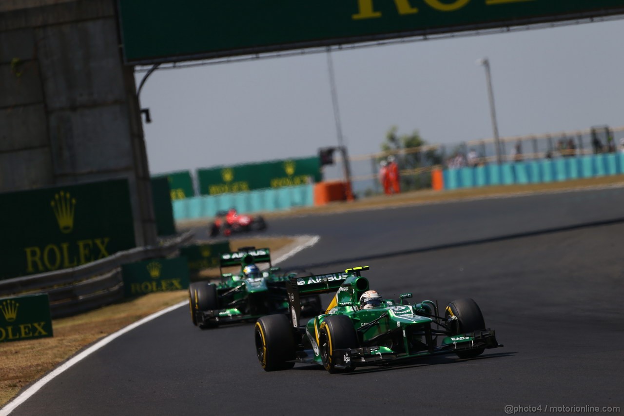 GP UNGHERIA, 28.07.2013- Gara, Giedo Van der Garde (NED), Caterham F1 Team CT03