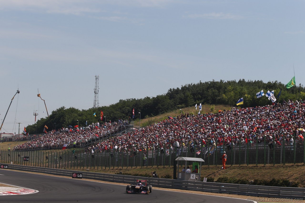 GP UNGHERIA, 28.07.2013- Gara, Daniel Ricciardo (AUS) Scuderia Toro Rosso STR8