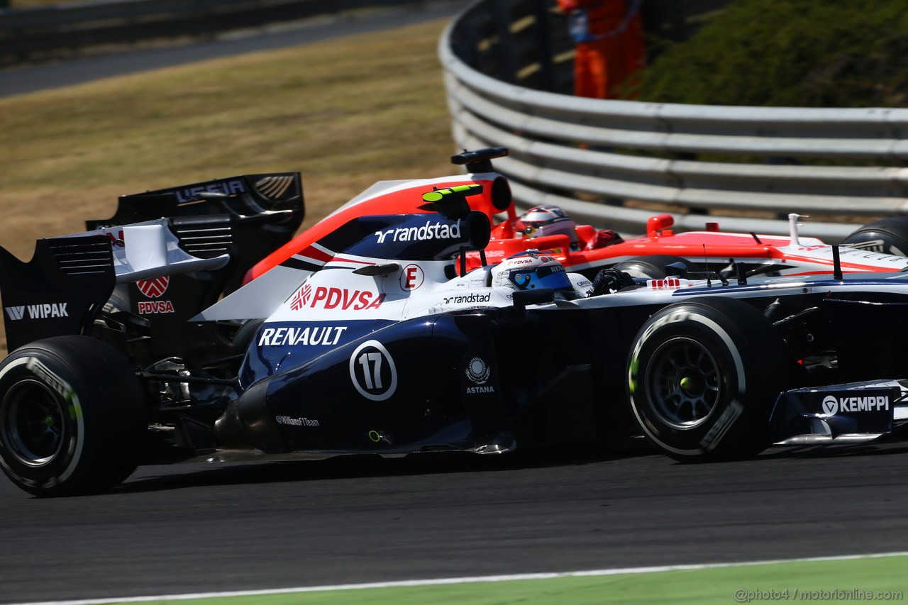 GP UNGHERIA, 28.07.2013- Gara, Valtteri Bottas (FIN), Williams F1 Team FW35