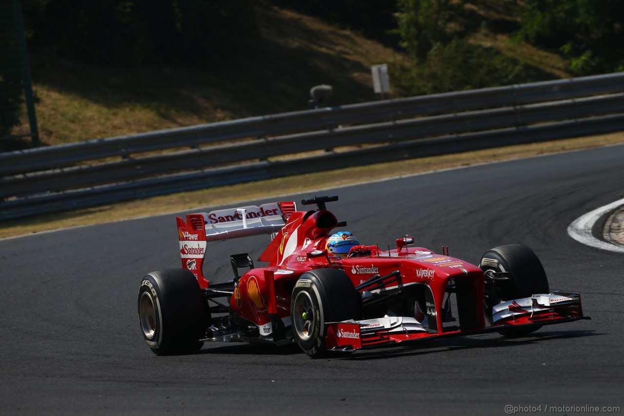 GP UNGHERIA, 28.07.2013- Gara, Fernando Alonso (ESP) Ferrari F138