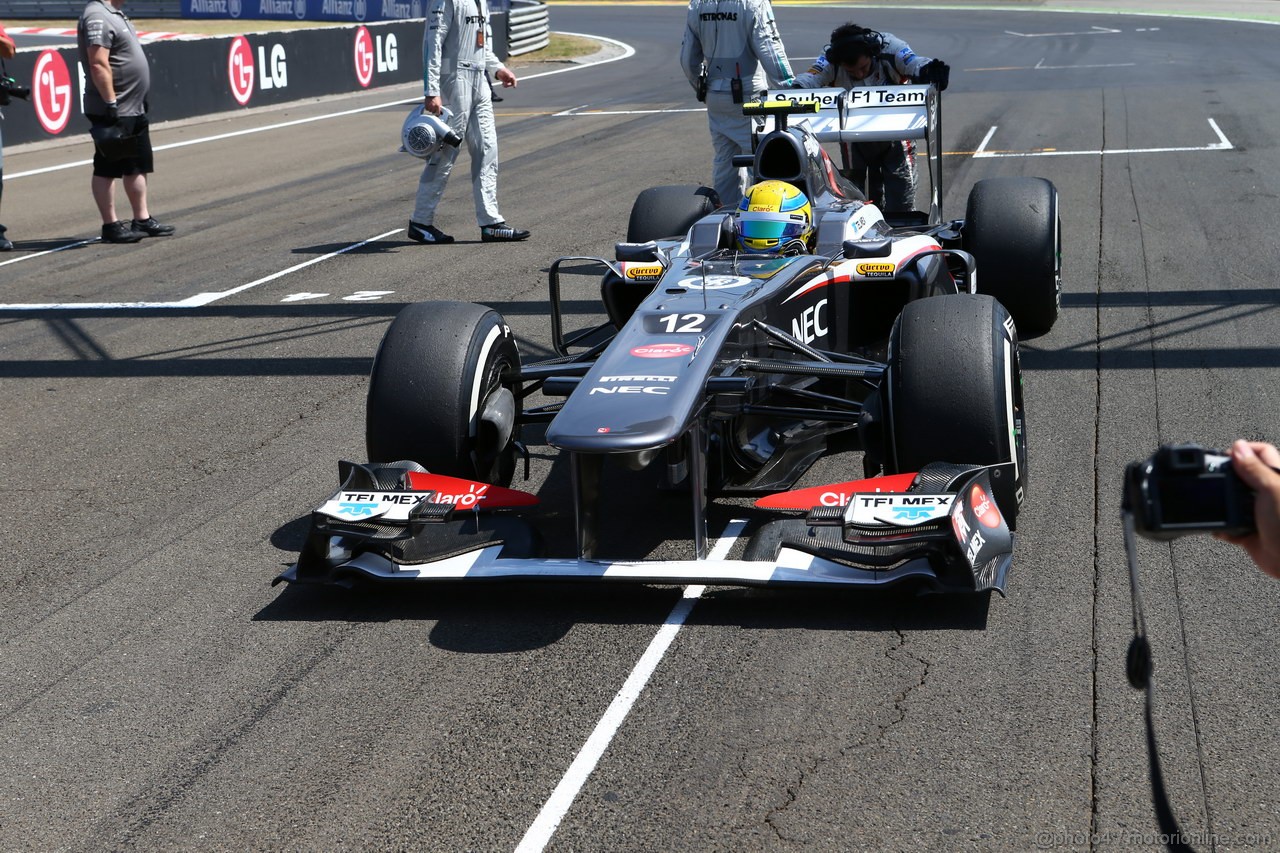 GP UNGHERIA, 28.07.2013- Gara, Esteban Gutierrez (MEX), Sauber F1 Team C32