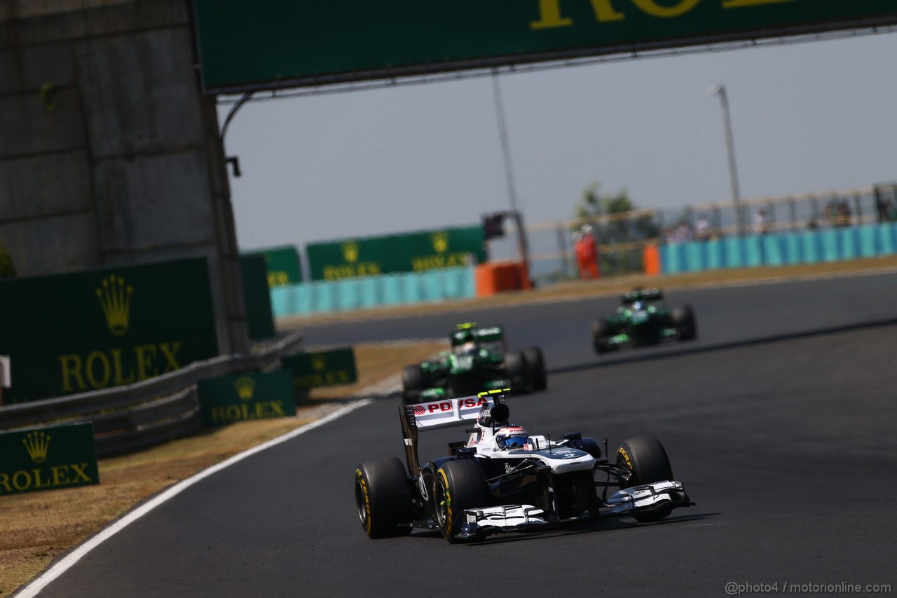 GP UNGHERIA, 28.07.2013- Gara, Valtteri Bottas (FIN), Williams F1 Team FW35