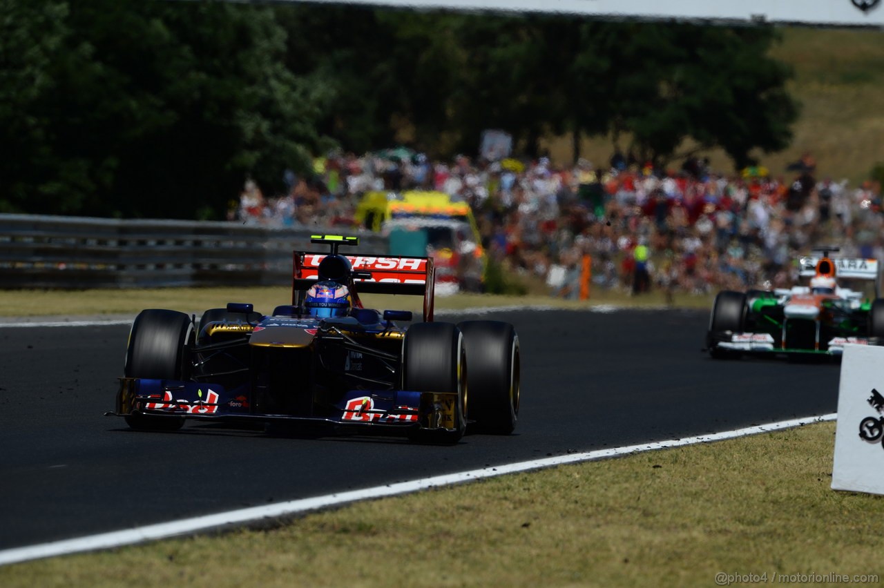 GP UNGHERIA, 28.07.2013- Gara, Daniel Ricciardo (AUS) Scuderia Toro Rosso STR8