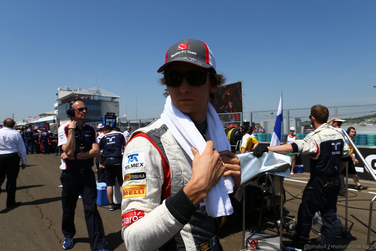 GP UNGHERIA, 28.07.2013- Gara, grid: Esteban Gutierrez (MEX), Sauber F1 Team C32