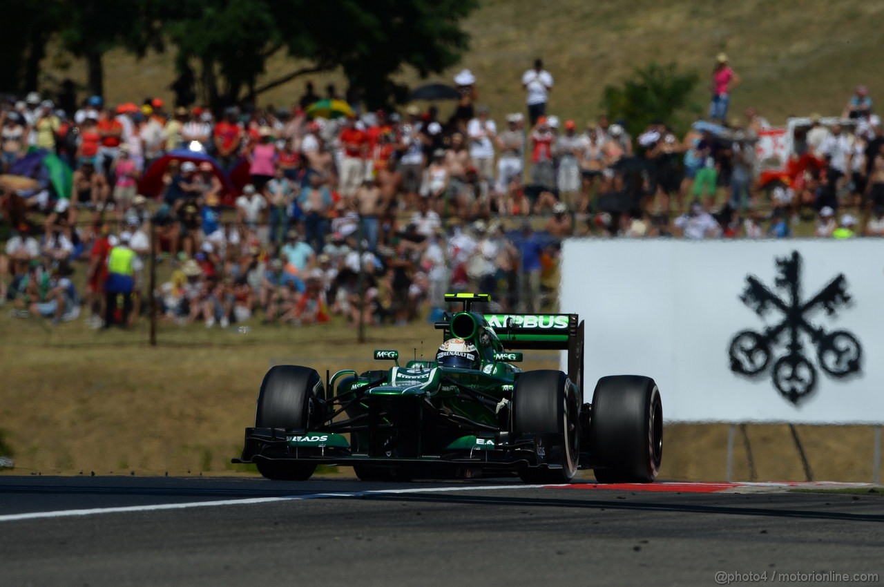 GP UNGHERIA, 28.07.2013- Gara, Giedo Van der Garde (NED), Caterham F1 Team CT03