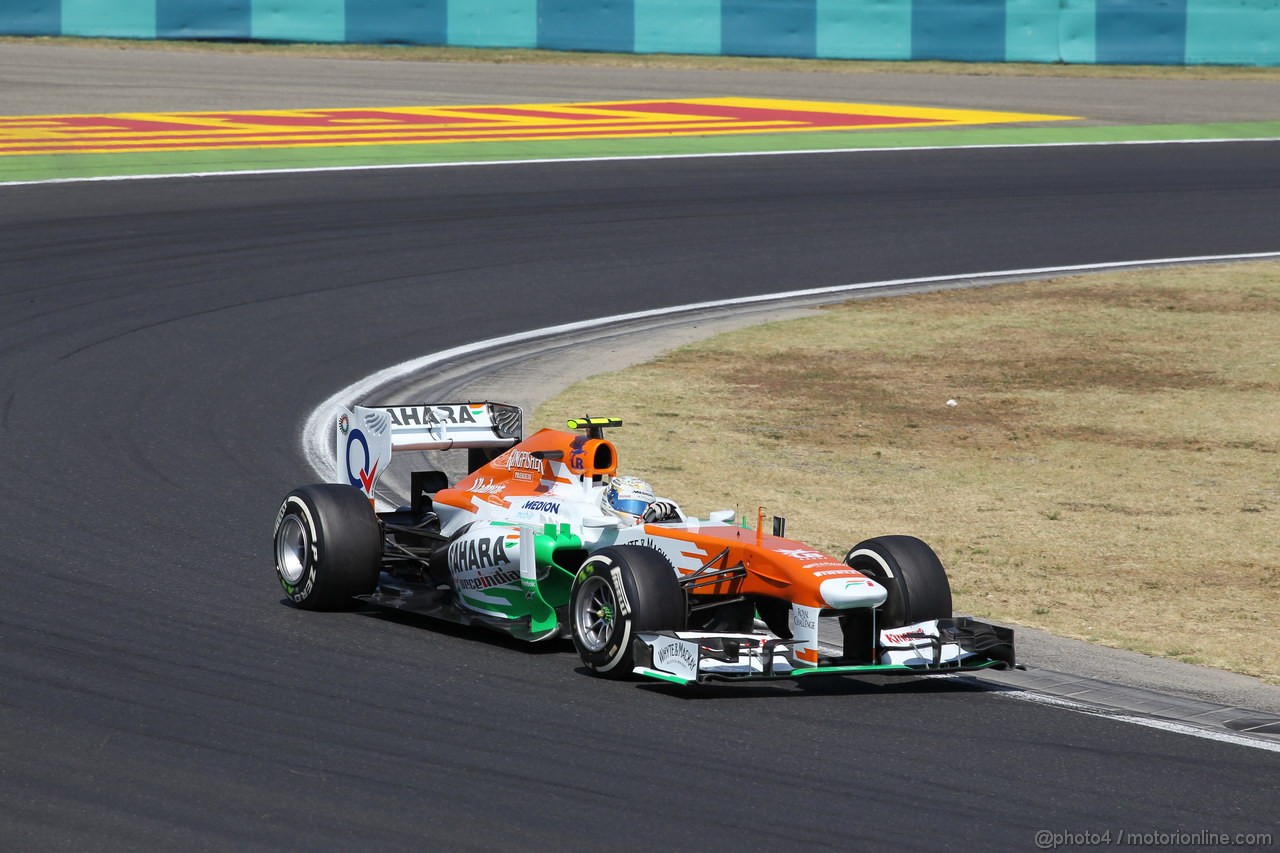 GP UNGHERIA, 28.07.2013- Gara, Adrian Sutil (GER), Sahara Force India F1 Team VJM06