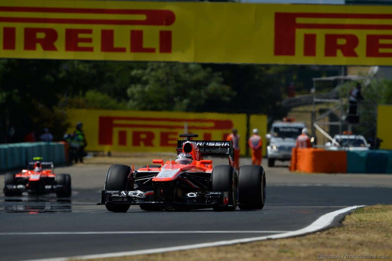 GP UNGHERIA, 28.07.2013- Gara, Jules Bianchi (FRA) Marussia F1 Team MR02