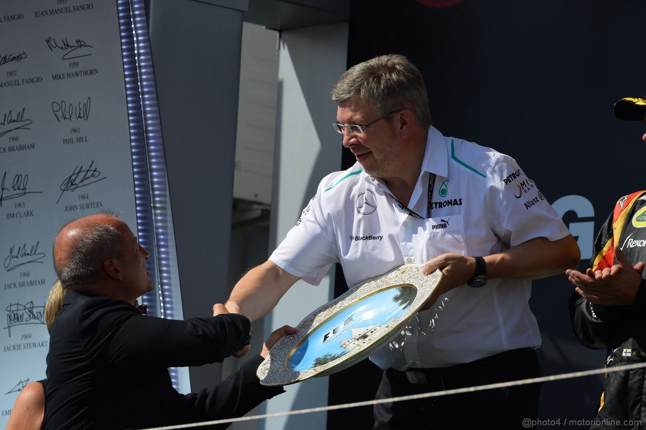 GP UNGHERIA, 28.07.2013- Podium: Ross Brawn (GBR), Team Principal, Mercedes GP