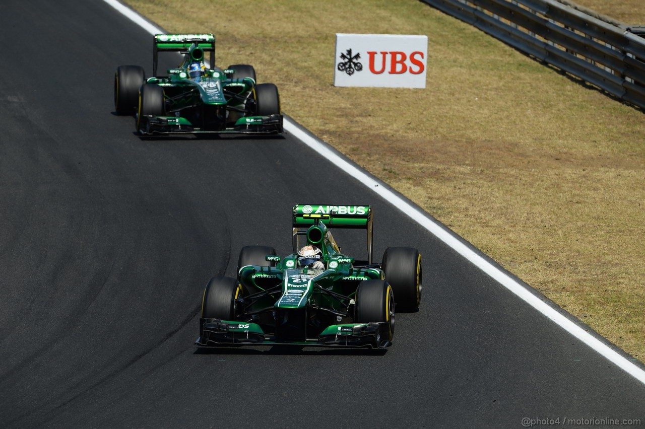 GP UNGHERIA, 28.07.2013- Gara, Giedo Van der Garde (NED), Caterham F1 Team CT03