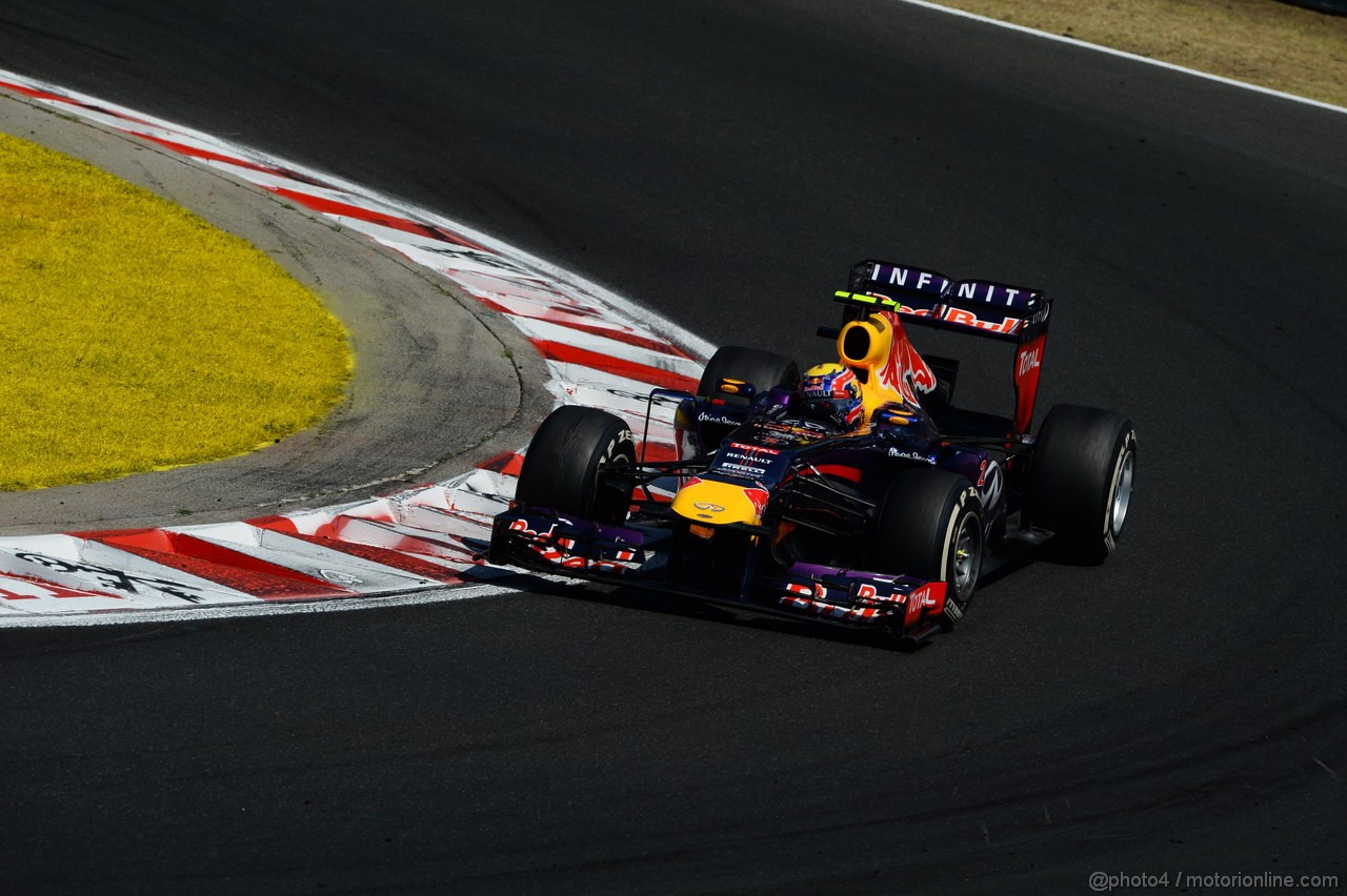 GP UNGHERIA, 28.07.2013- Gara, Mark Webber (AUS) Red Bull Racing RB9