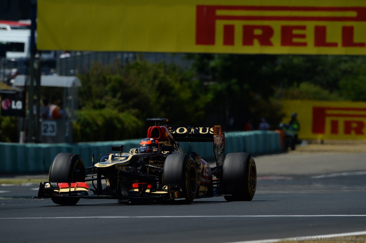 GP UNGHERIA, 28.07.2013- Gara, Kimi Raikkonen (FIN) Lotus F1 Team E21