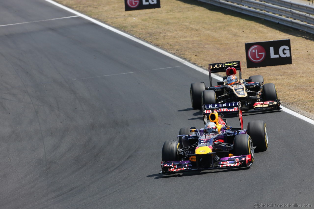 GP UNGHERIA, 28.07.2013- Gara, Sebastian Vettel (GER) Red Bull Racing RB9