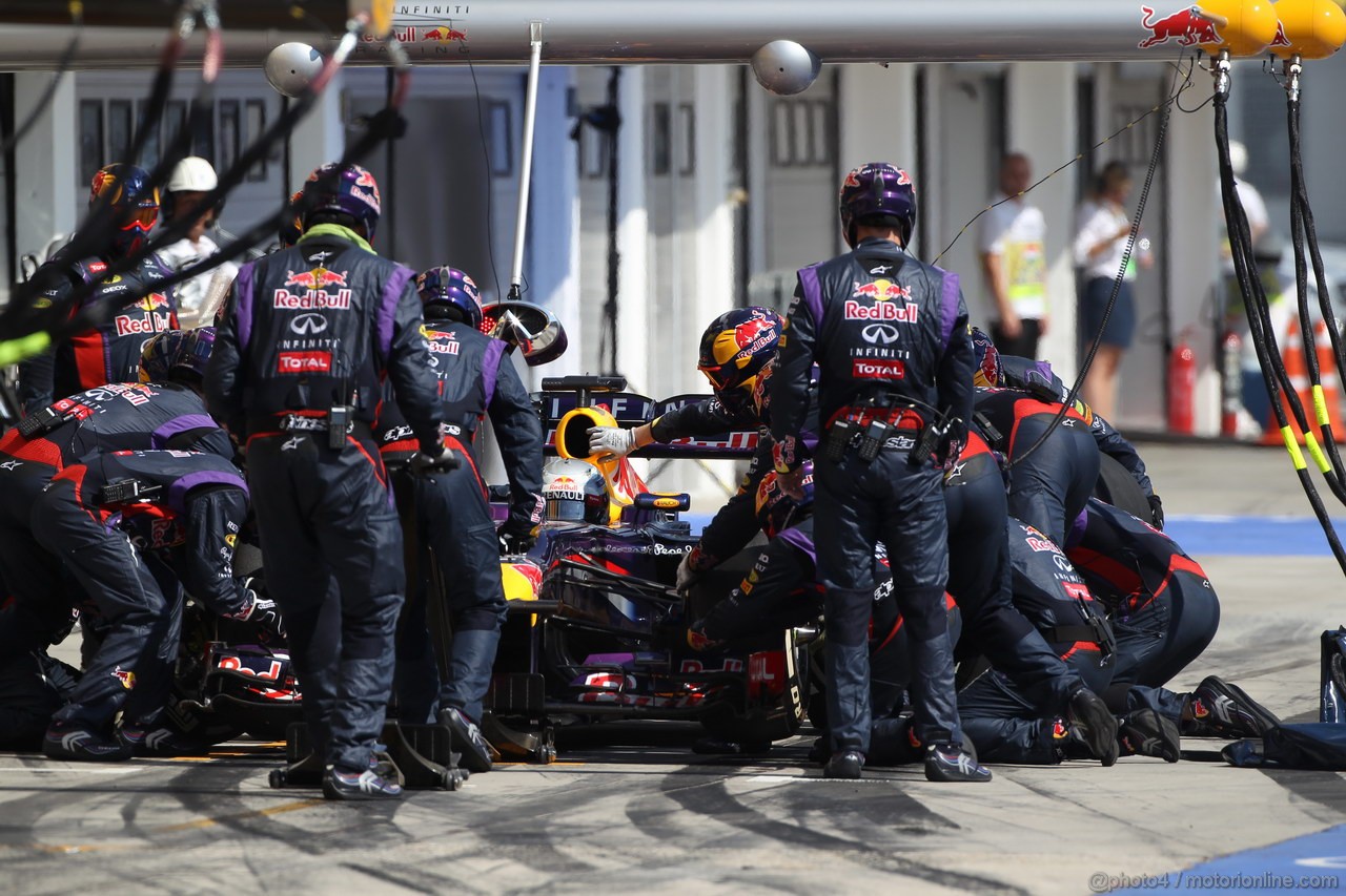 GP UNGHERIA, 28.07.2013- Gara, Sebastian Vettel (GER) Red Bull Racing RB9