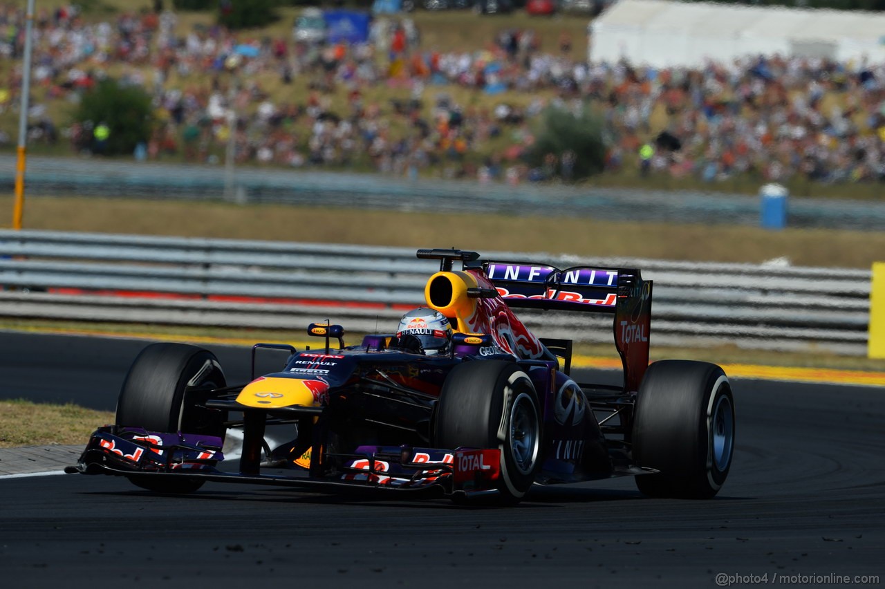 GP UNGHERIA, 28.07.2013- Gara, Sebastian Vettel (GER) Red Bull Racing RB9