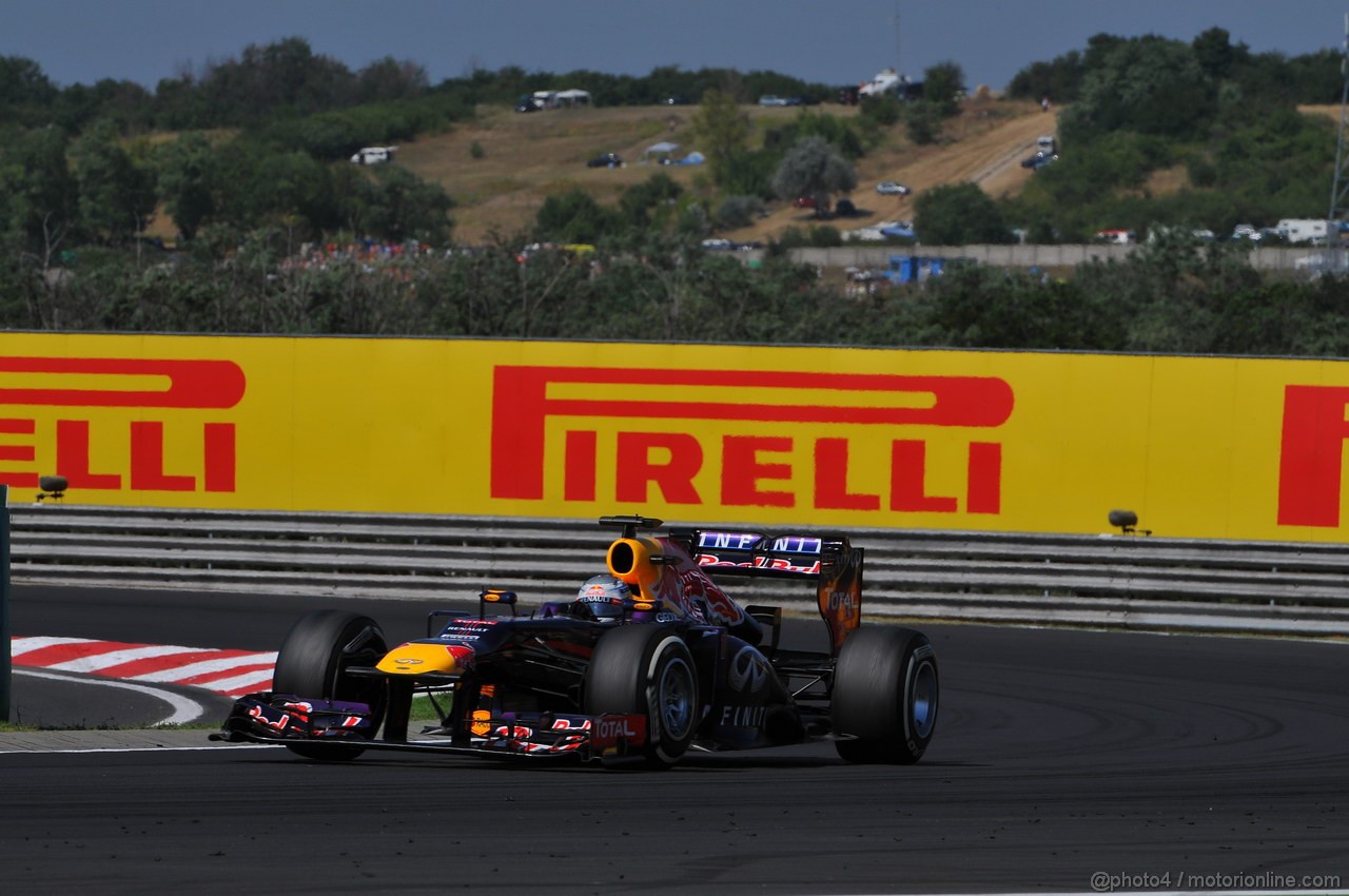 GP UNGHERIA, 28.07.2013- Gara, Sebastian Vettel (GER) Red Bull Racing RB9