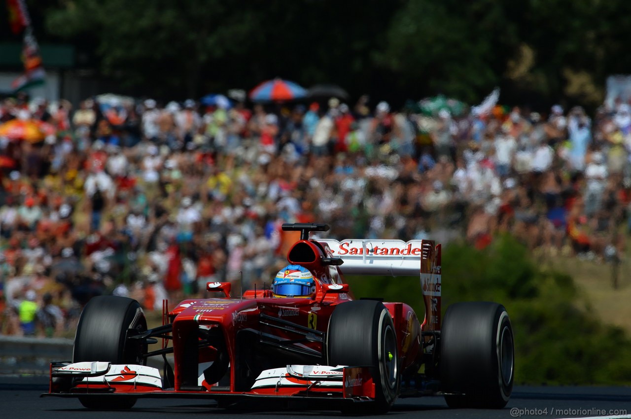 GP UNGHERIA, 28.07.2013- Gara, Fernando Alonso (ESP) Ferrari F138