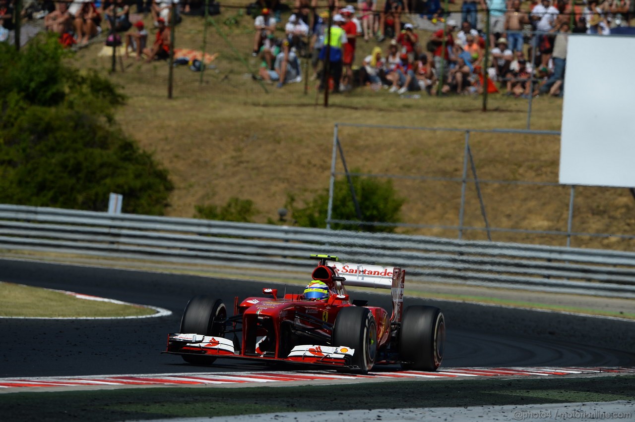 GP UNGHERIA, 28.07.2013- Gara, Felipe Massa (BRA) Ferrari F138