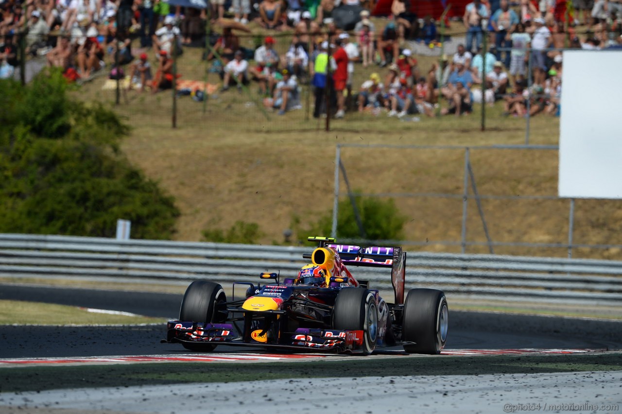 GP UNGHERIA, 28.07.2013- Gara, Mark Webber (AUS) Red Bull Racing RB9