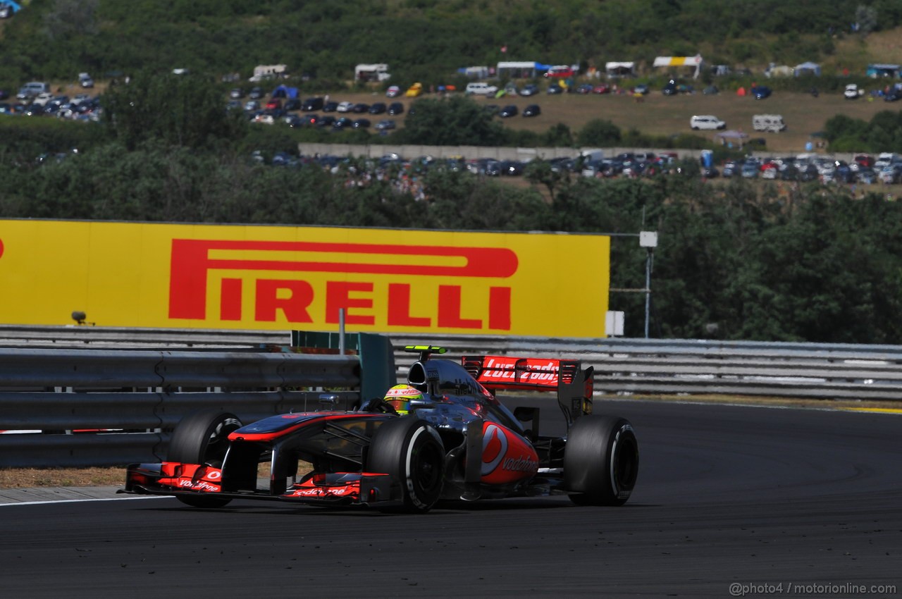 GP UNGHERIA, 28.07.2013- Gara, Sergio Perez (MEX) McLaren MP4-28