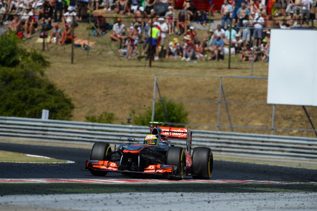 GP UNGHERIA, 28.07.2013- Gara, Sergio Perez (MEX) McLaren MP4-28