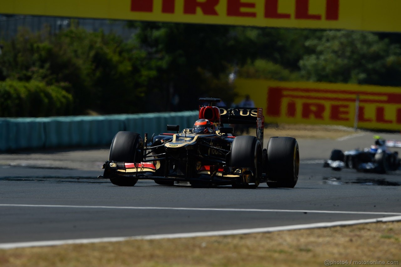 GP UNGHERIA, 28.07.2013- Gara, Kimi Raikkonen (FIN) Lotus F1 Team E21