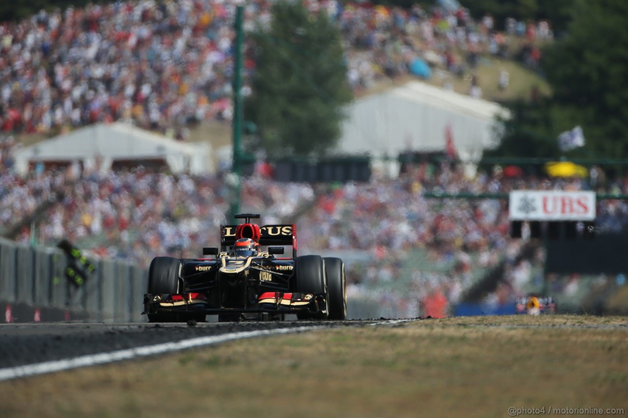 GP UNGHERIA, 28.07.2013- Gara, Kimi Raikkonen (FIN) Lotus F1 Team E21