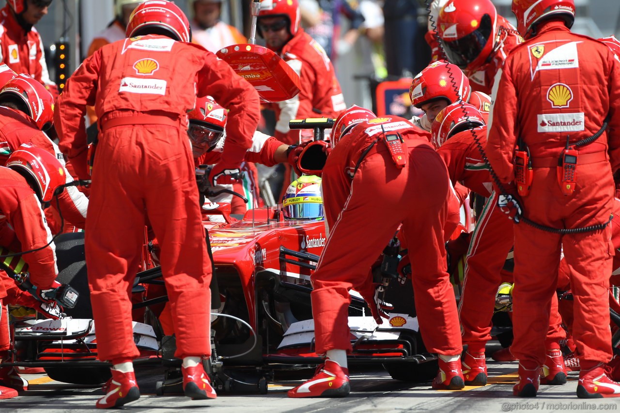 GP UNGHERIA, 28.07.2013- Gara, Felipe Massa (BRA) Ferrari F138