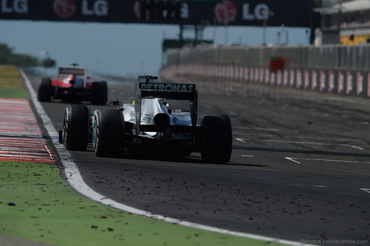 GP UNGHERIA, 28.07.2013- Gara, Nico Rosberg (GER) Mercedes AMG F1 W04