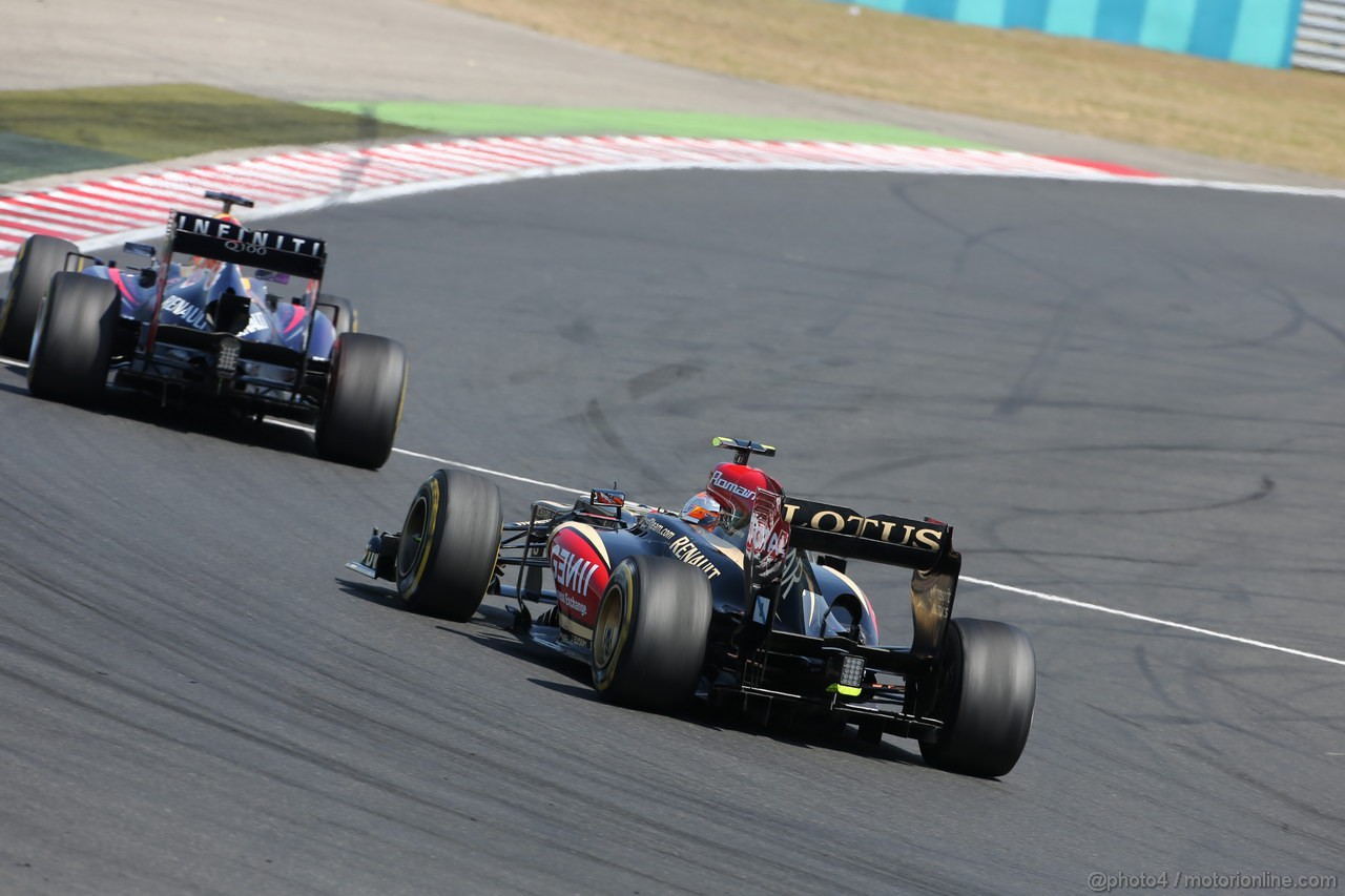 GP UNGHERIA, 28.07.2013- Gara, Romain Grosjean (FRA) Lotus F1 Team E213