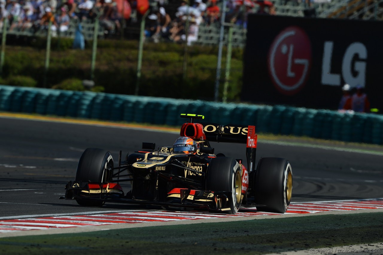 GP UNGHERIA, 28.07.2013- Gara, Romain Grosjean (FRA) Lotus F1 Team E213