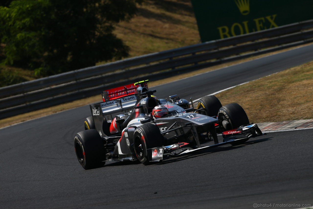 GP UNGHERIA, 28.07.2013- Gara, Nico Hulkenberg (GER) Sauber F1 Team C32