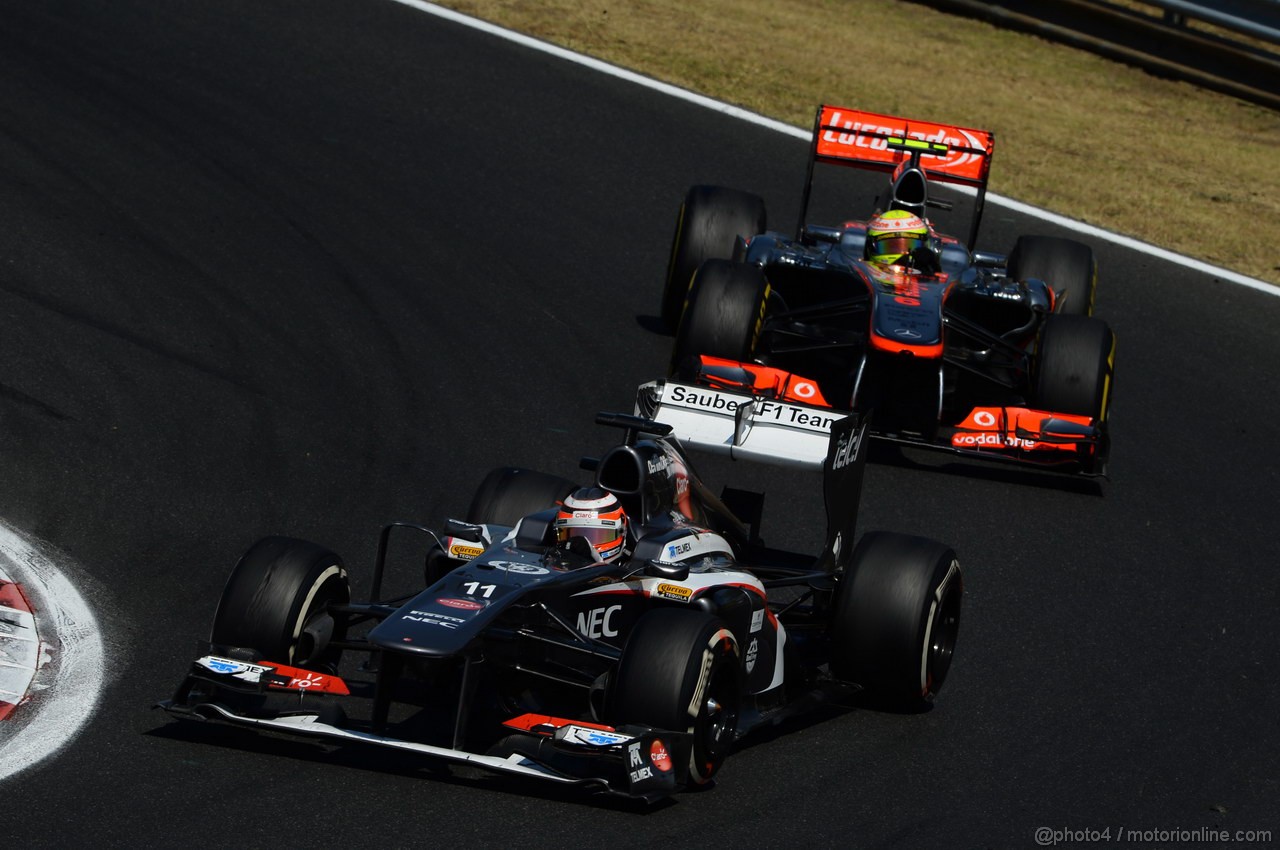 GP UNGHERIA, 28.07.2013- Gara, Nico Hulkenberg (GER) Sauber F1 Team C32