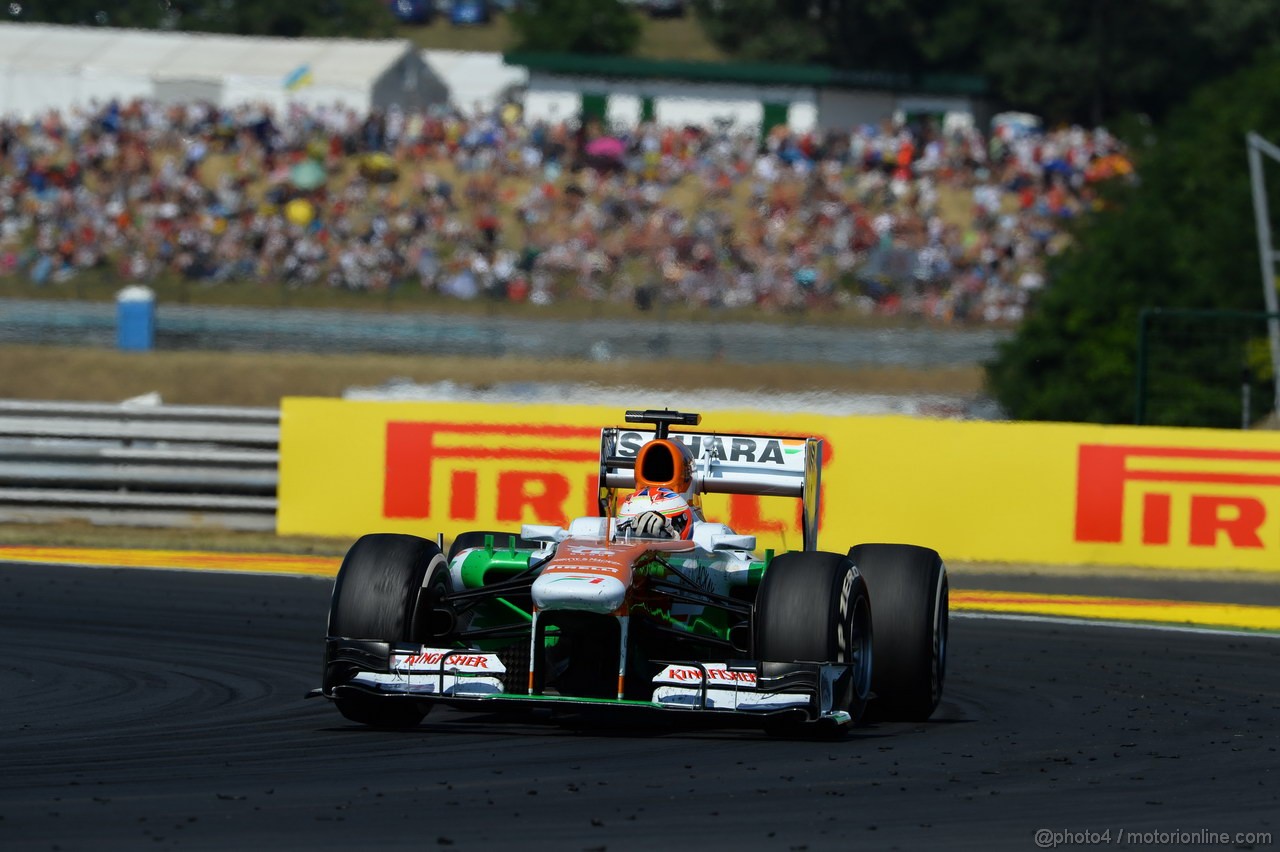 GP UNGHERIA, 28.07.2013- Gara, Paul di Resta (GBR) Sahara Force India F1 Team VJM06