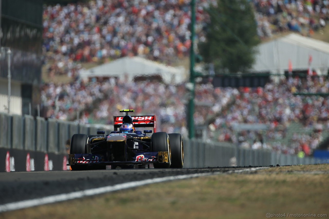 GP UNGHERIA, 28.07.2013- Gara, Daniel Ricciardo (AUS) Scuderia Toro Rosso STR8