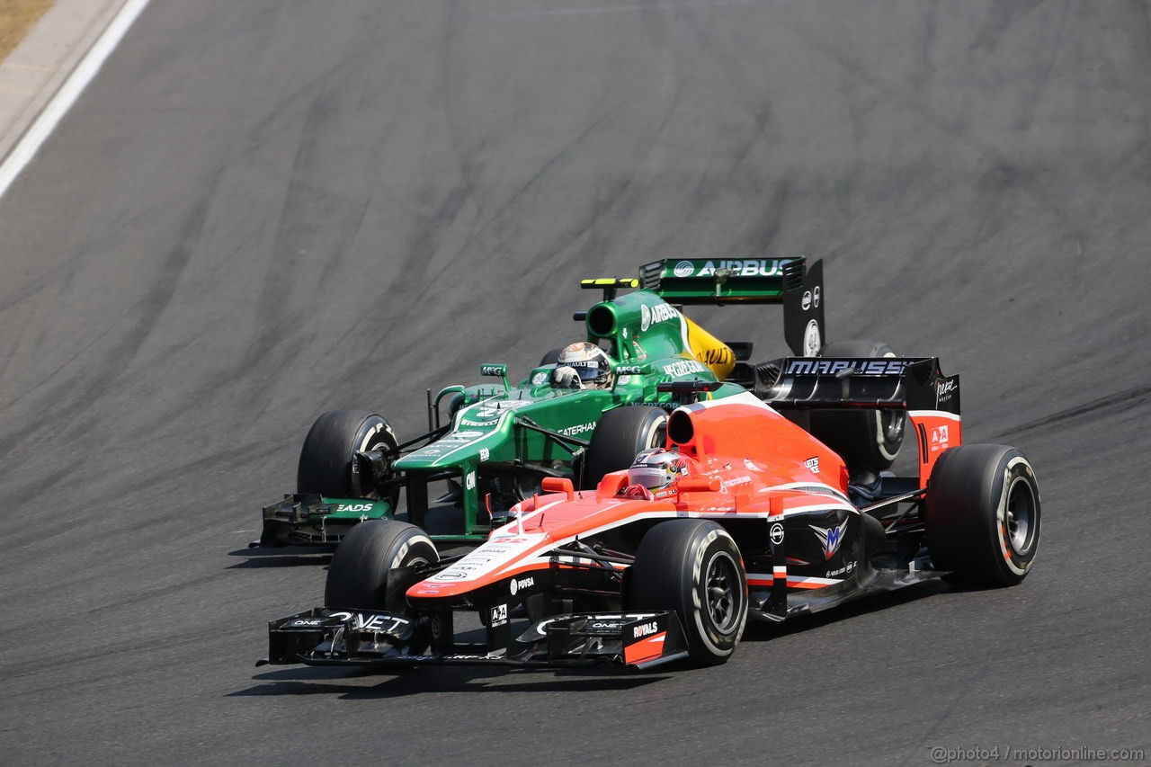 GP UNGHERIA, 28.07.2013- Gara, Jules Bianchi (FRA) Marussia F1 Team MR02