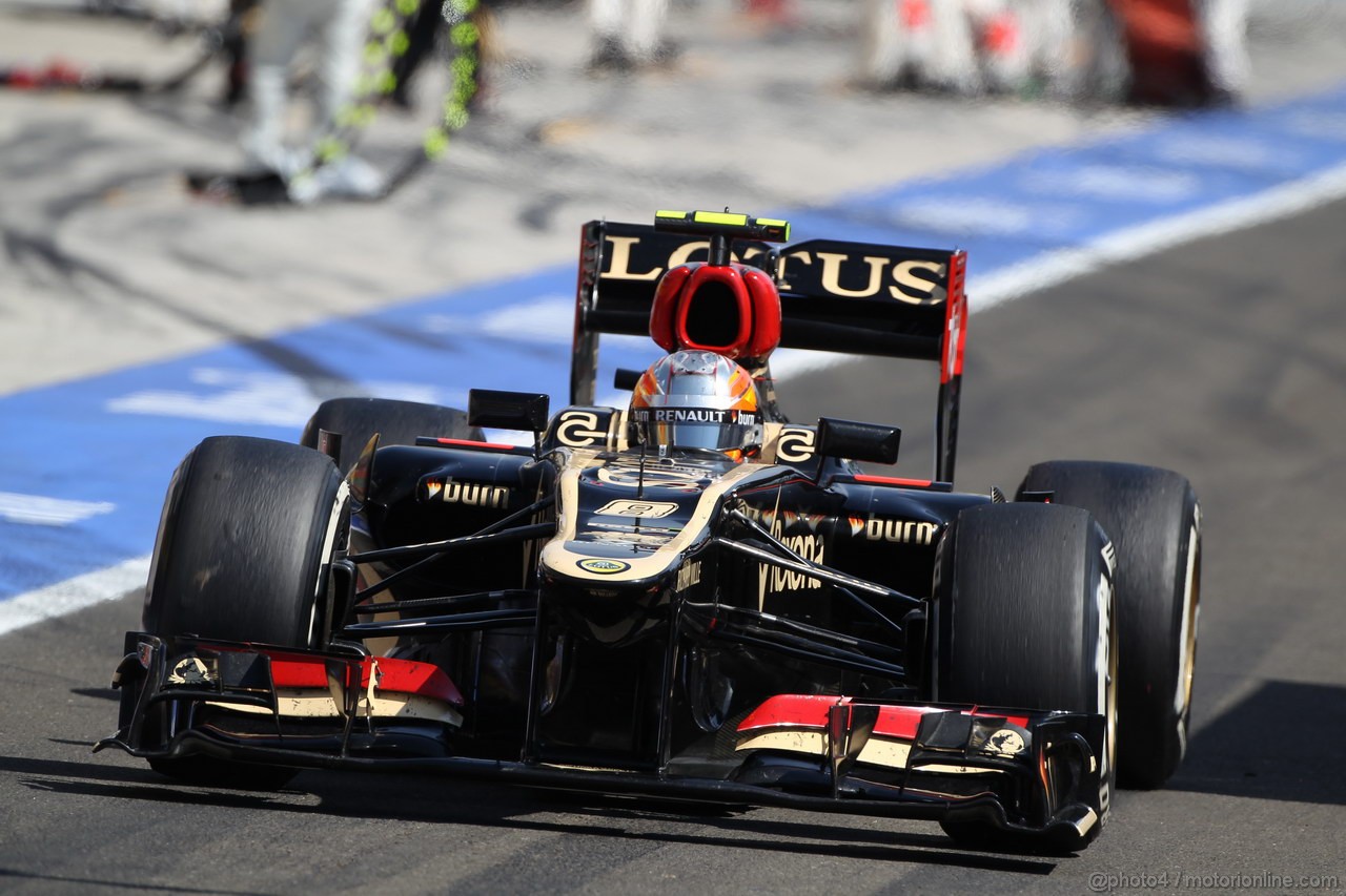 GP UNGHERIA, 28.07.2013- Gara, Romain Grosjean (FRA) Lotus F1 Team E213