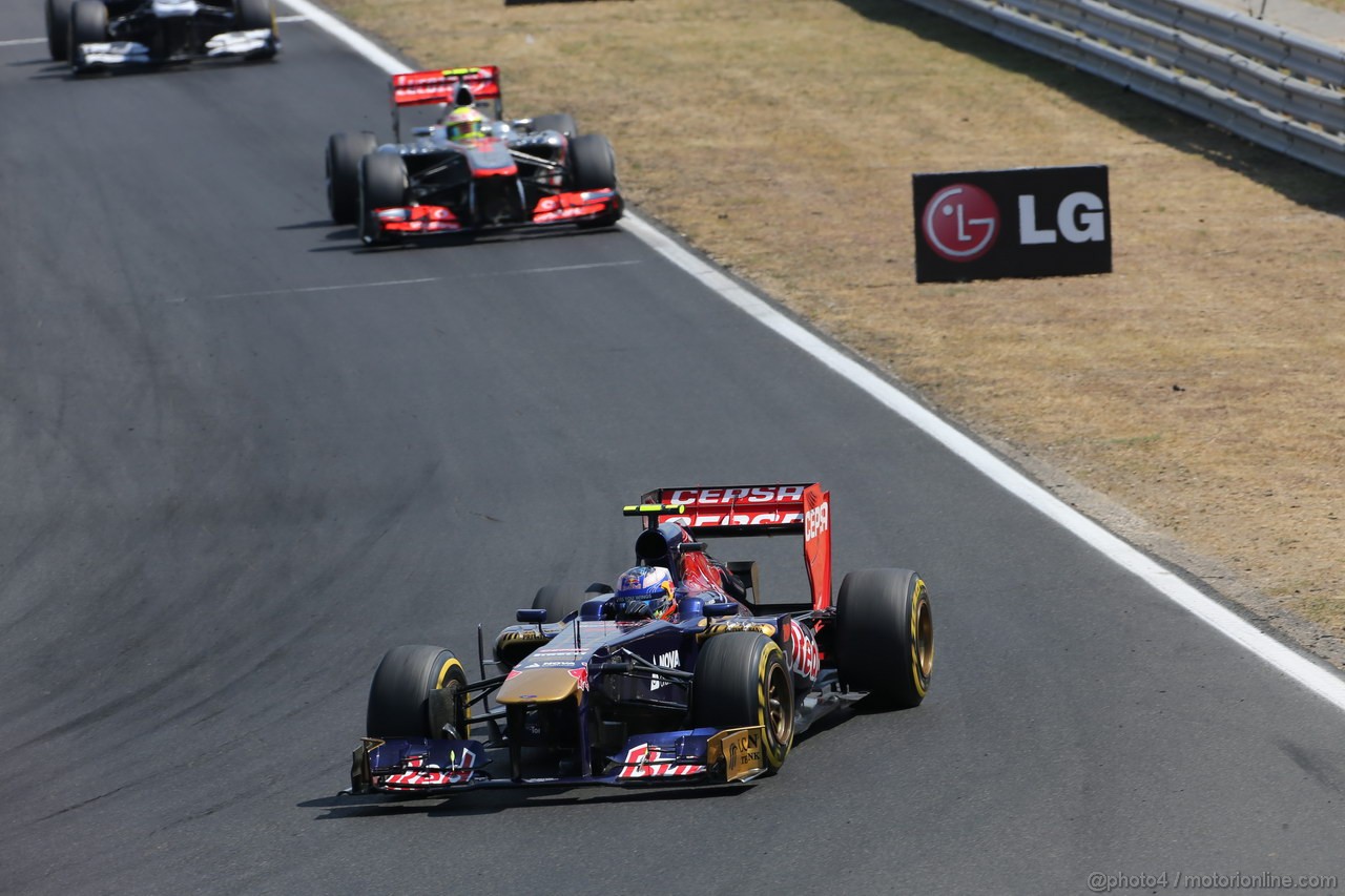 GP UNGHERIA, 28.07.2013- Gara, Daniel Ricciardo (AUS) Scuderia Toro Rosso STR8