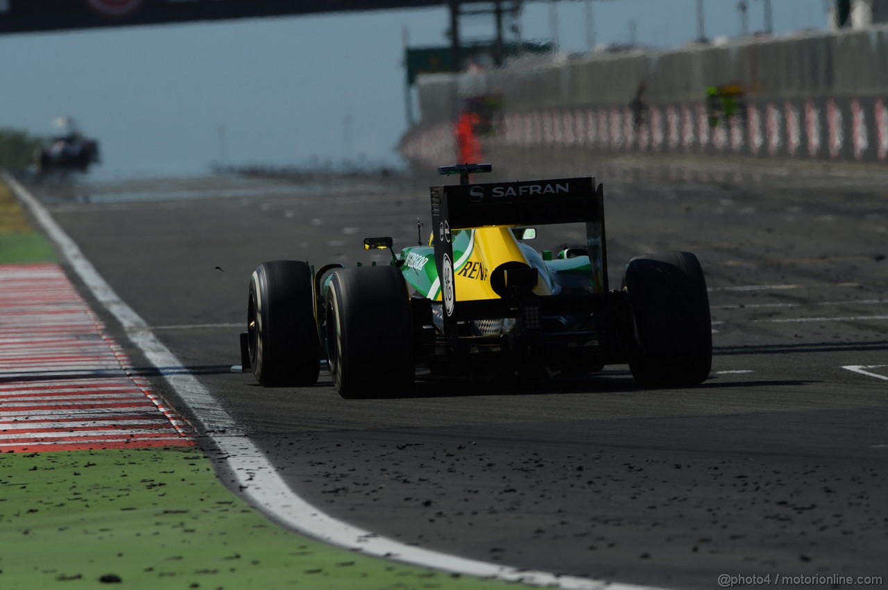 GP UNGHERIA, 28.07.2013- Gara, Charles Pic (FRA) Caterham F1 Team CT03