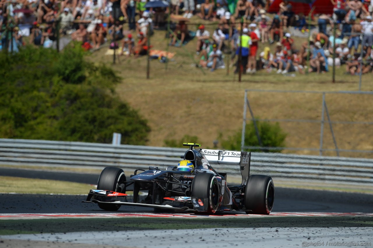 GP UNGHERIA, 28.07.2013- Gara, Esteban Gutierrez (MEX), Sauber F1 Team C32