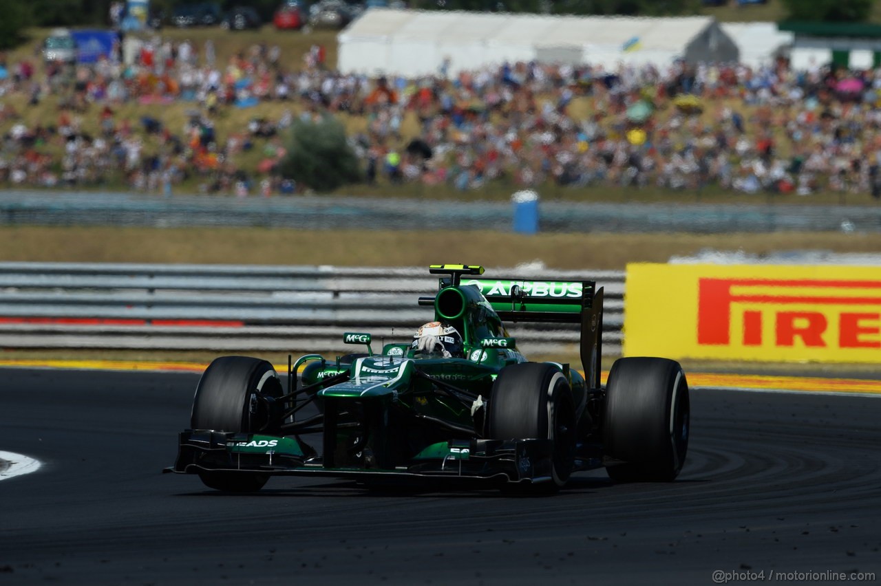 GP UNGHERIA, 28.07.2013- Gara, Giedo Van der Garde (NED), Caterham F1 Team CT03