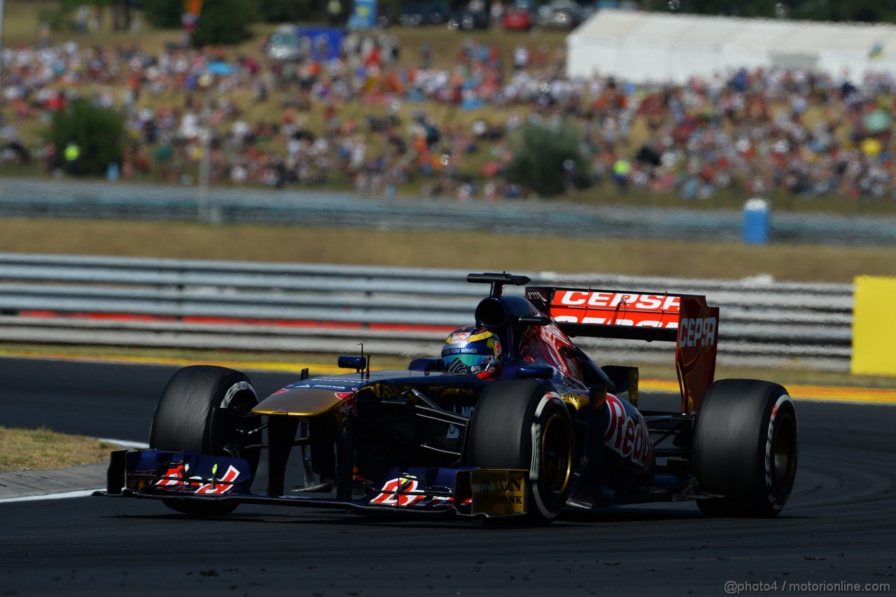 GP UNGHERIA, 28.07.2013- Gara, Jean-Eric Vergne (FRA) Scuderia Toro Rosso STR8