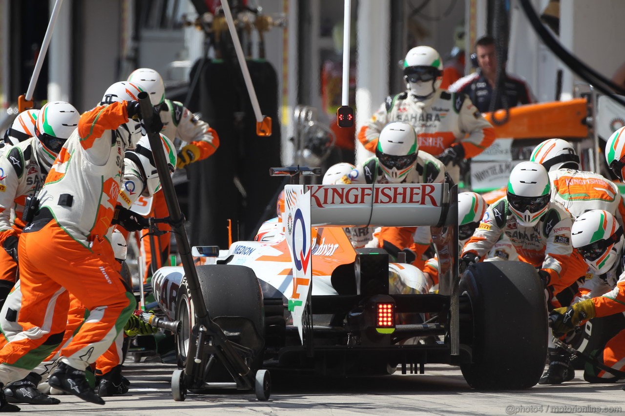 GP UNGHERIA, 28.07.2013- Gara, Paul di Resta (GBR) Sahara Force India F1 Team VJM06